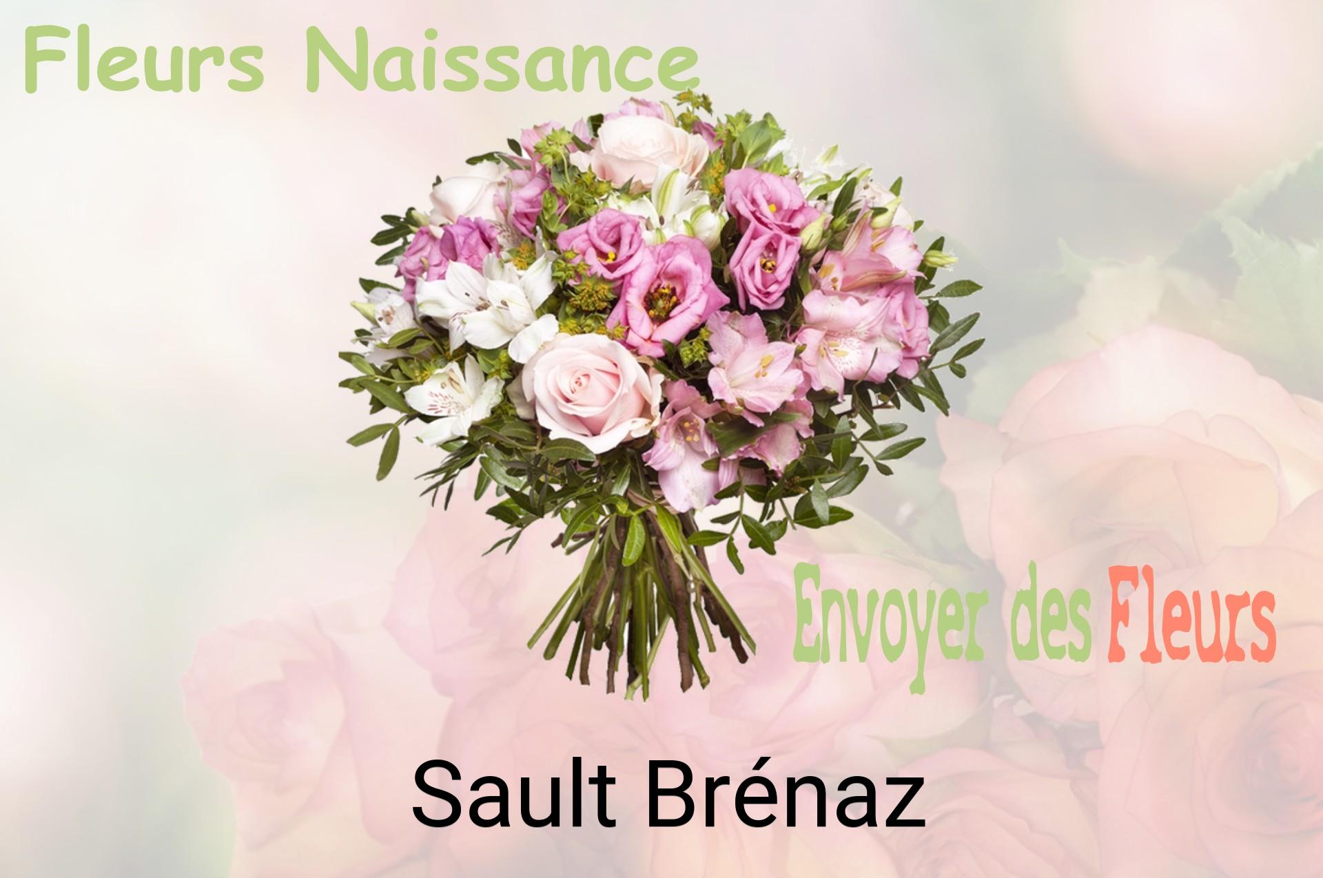 Bouquet de fleurs de naissance livré à Sault-Brénaz